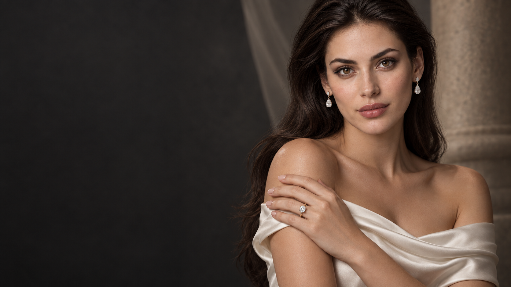Diamond wedding band editorial